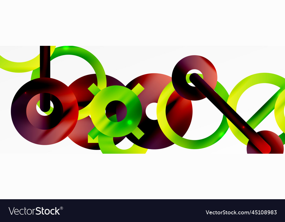 Minimal geometric abstract background circle vector image Minimal geometric abstract background circle