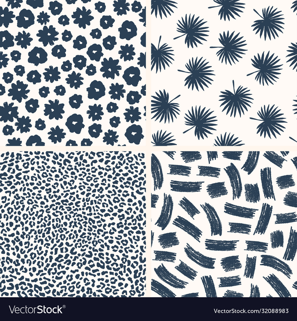 Minimalist seamless pattern collection