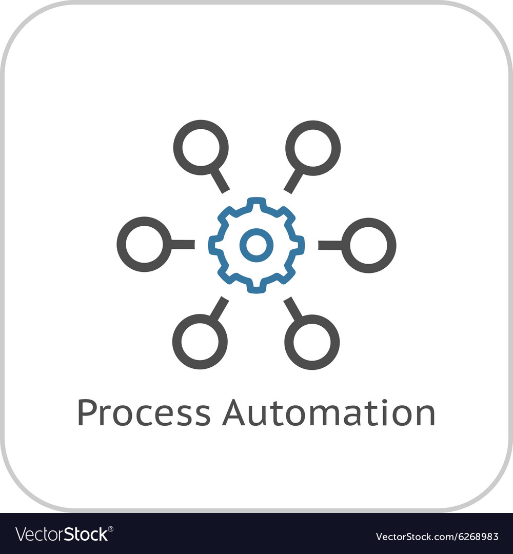 Process Automation Icon - Business