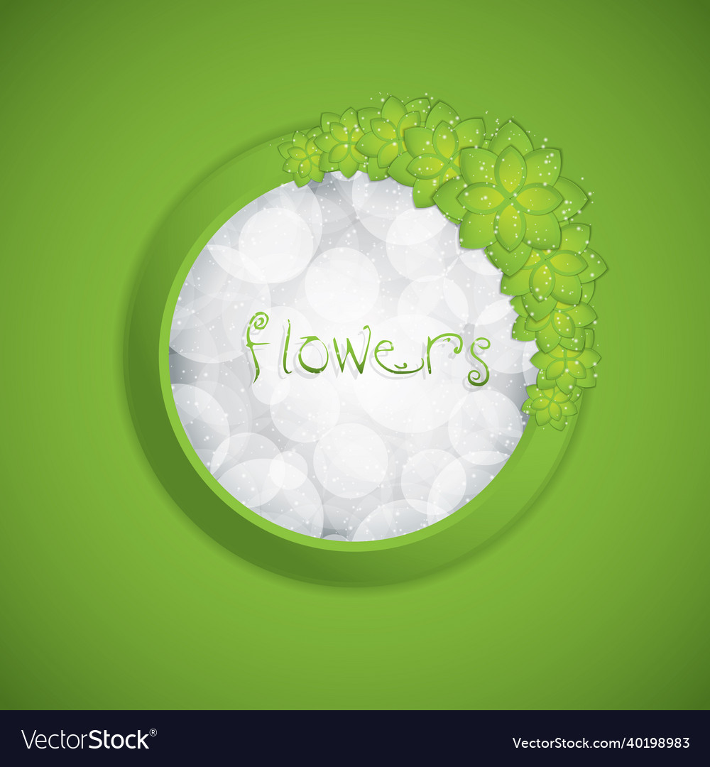 Spring frame Vector Image Spring frame