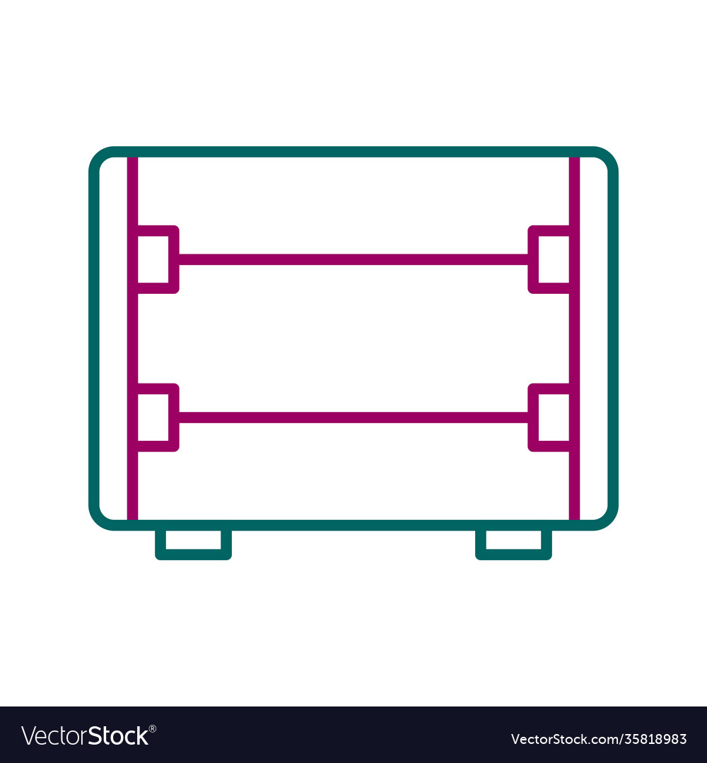 Unique carbon heater line icon