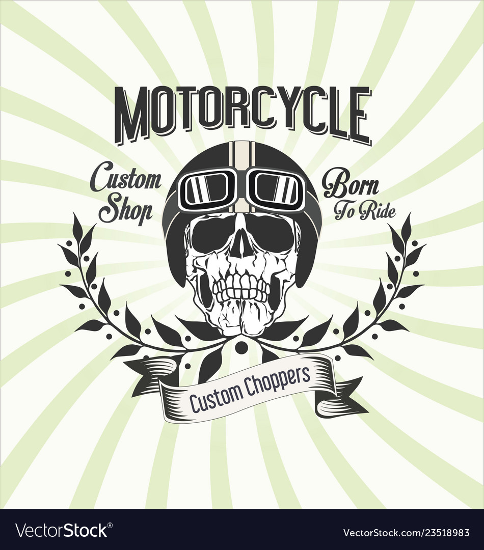 Vintage Motorcycle Background 1 Royalty Free Vector Image