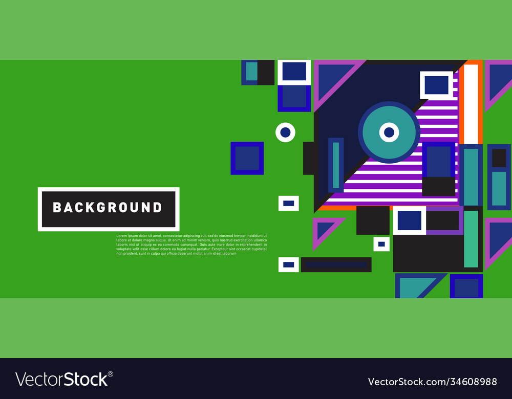 Abstract colorful rectangle background for banner vector image Abstract colorful rectangle background for banner