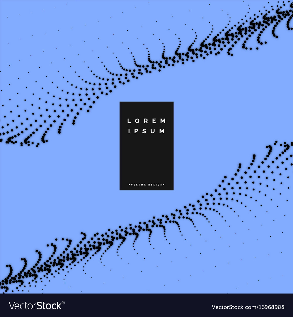 Abstract particle mesh in blue background