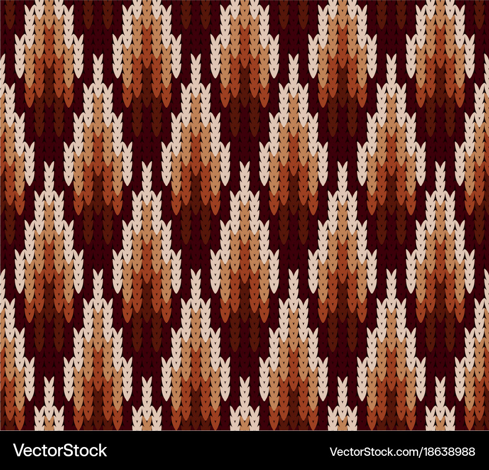 Abstract pattern with seamless knitted texture Vector Image