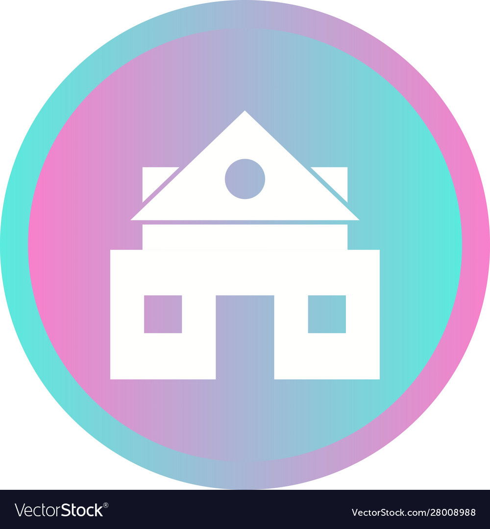 Schönes Haus Glyph Symbol