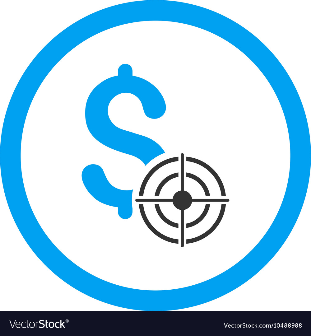 Business target rounded icon