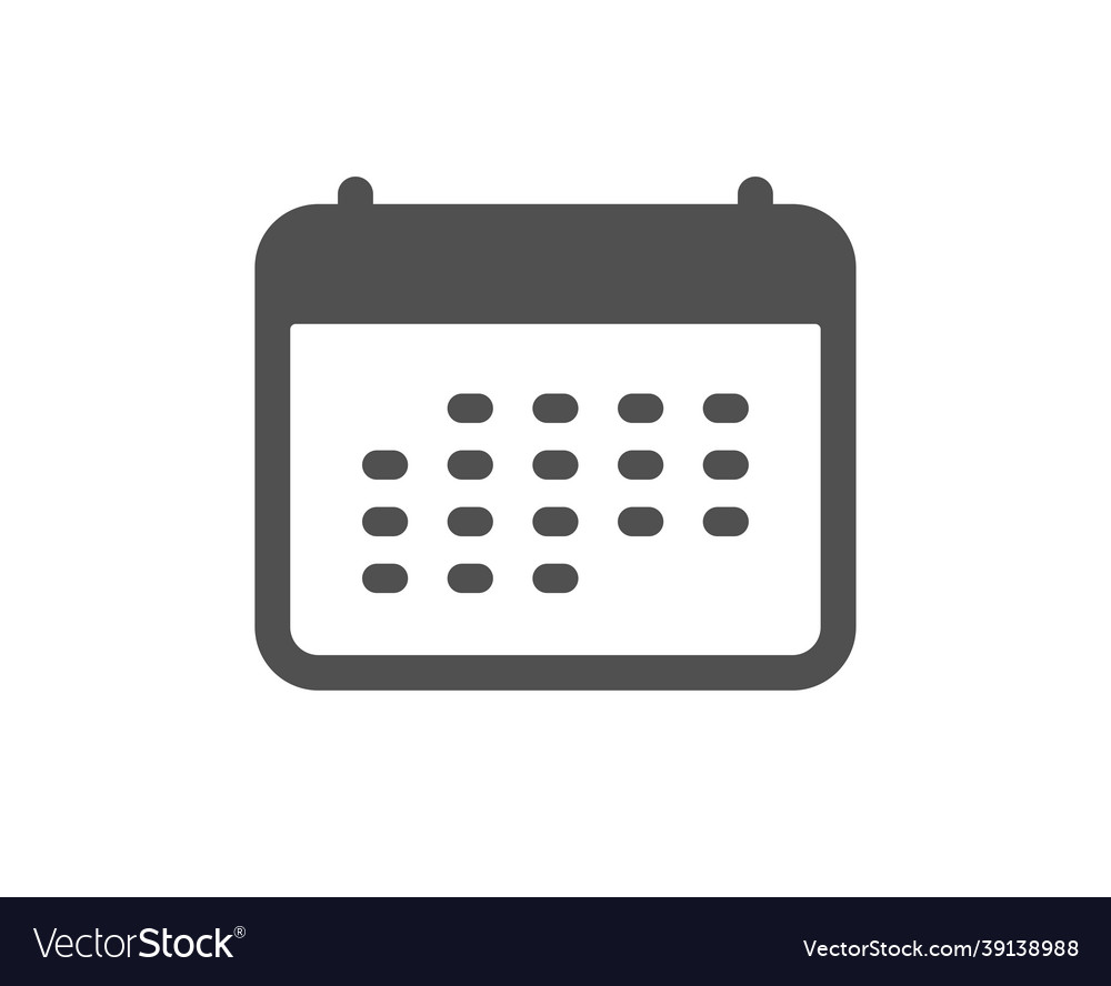 Calendar icon annual planner sign Royalty Free Vector Image