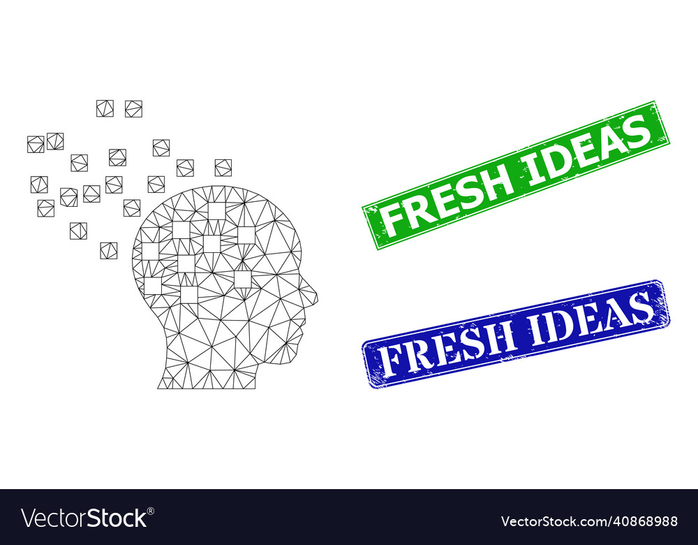 Distress fresh ideas seals and triangle mesh mind