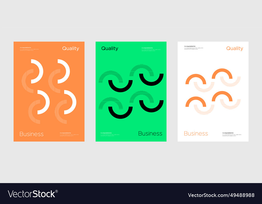 Geometric brochure design