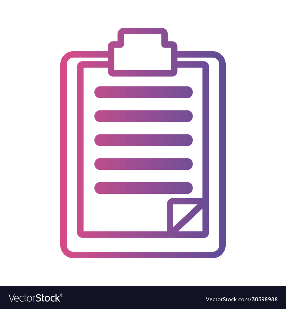 Medical check list with document linear gradient