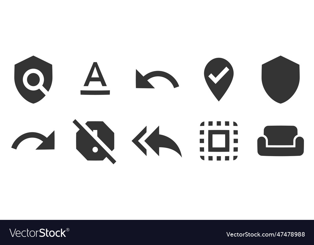 Set of 10 icons device line collection Vector Image Set of 10 icons device line collection