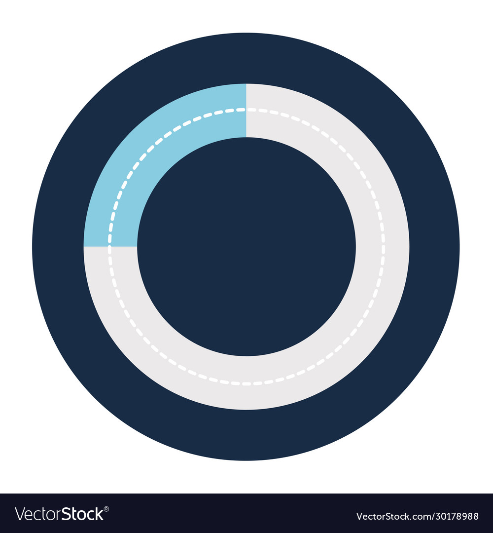 Striped loading circle block style icon