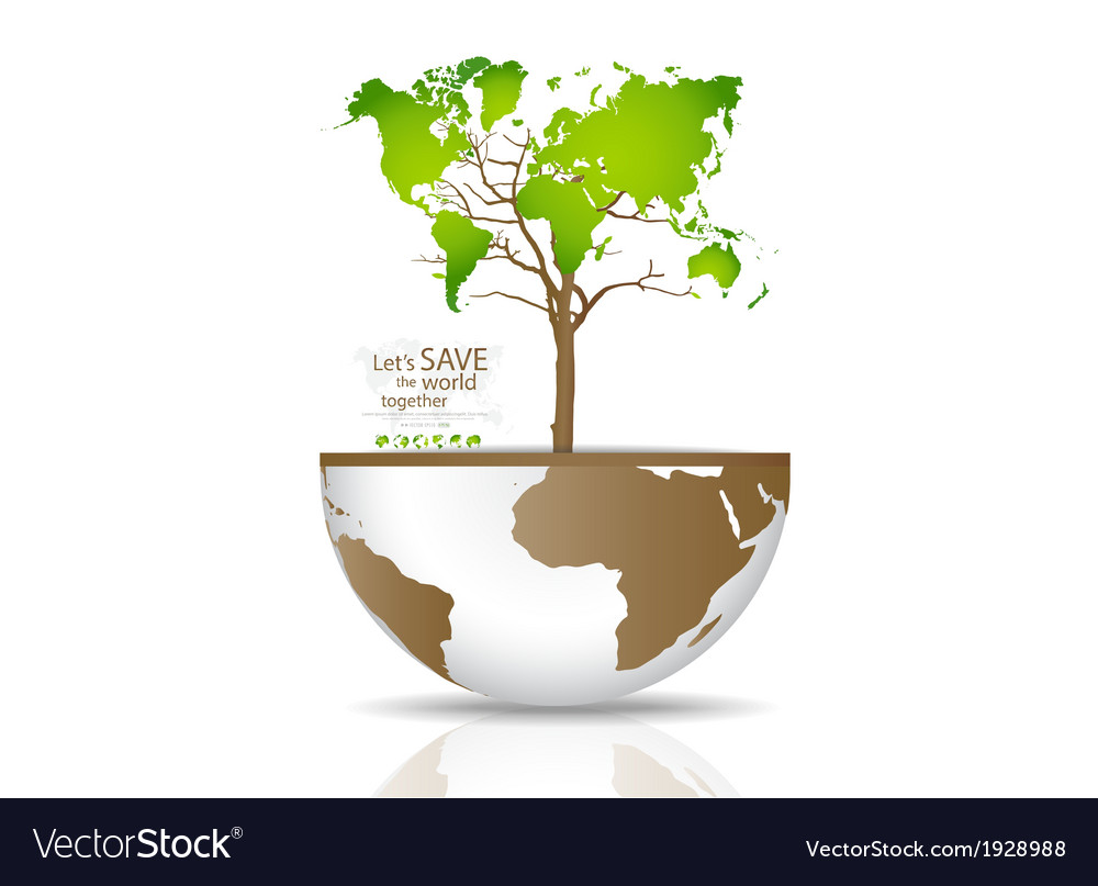 Tree on a globe