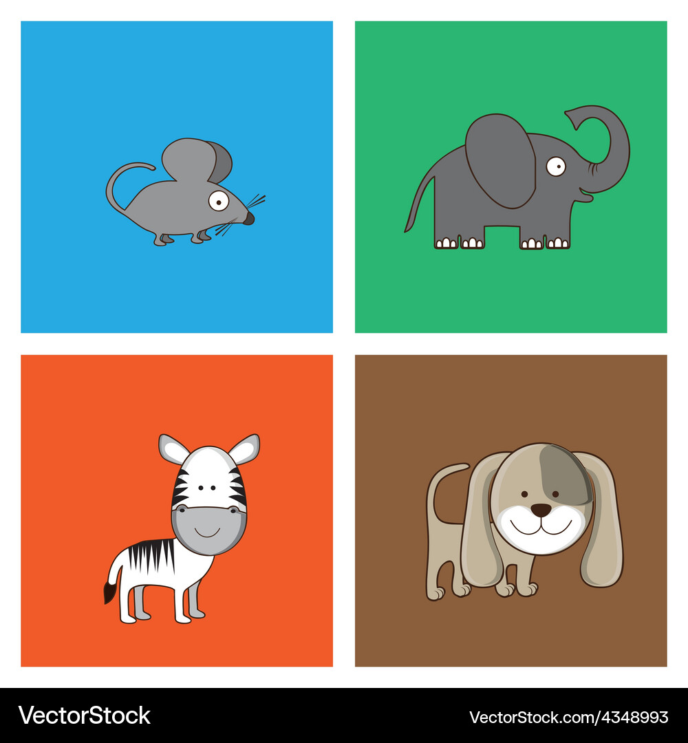 Animals design Royalty Free Vector Image - VectorStock