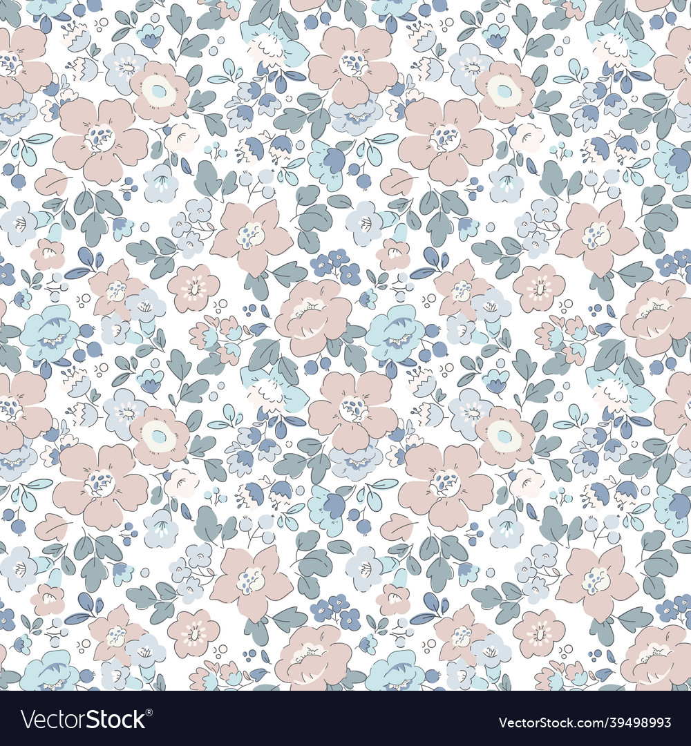 Beautiful seamless liberty pattern Royalty Free Vector Image