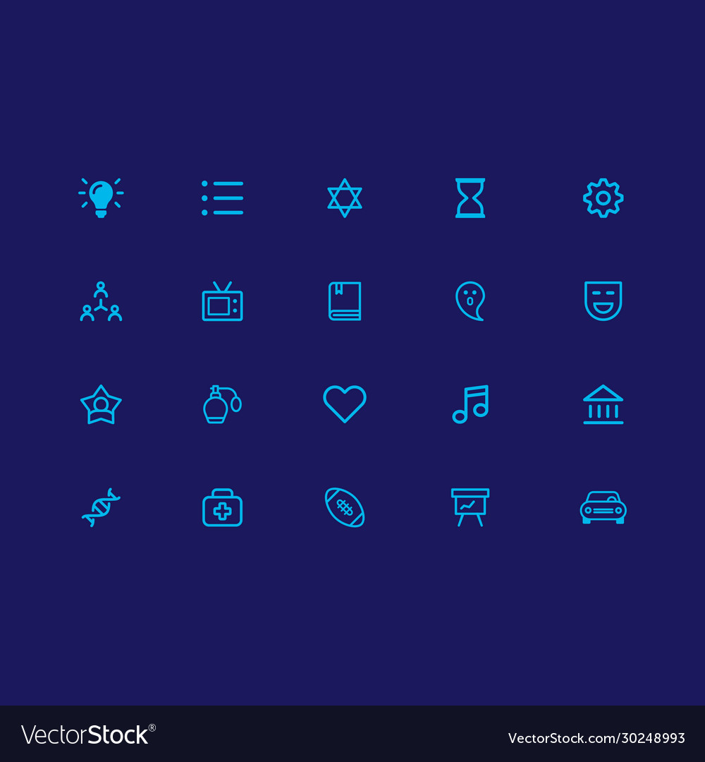 Kategorie Icons ui design app isoliert image