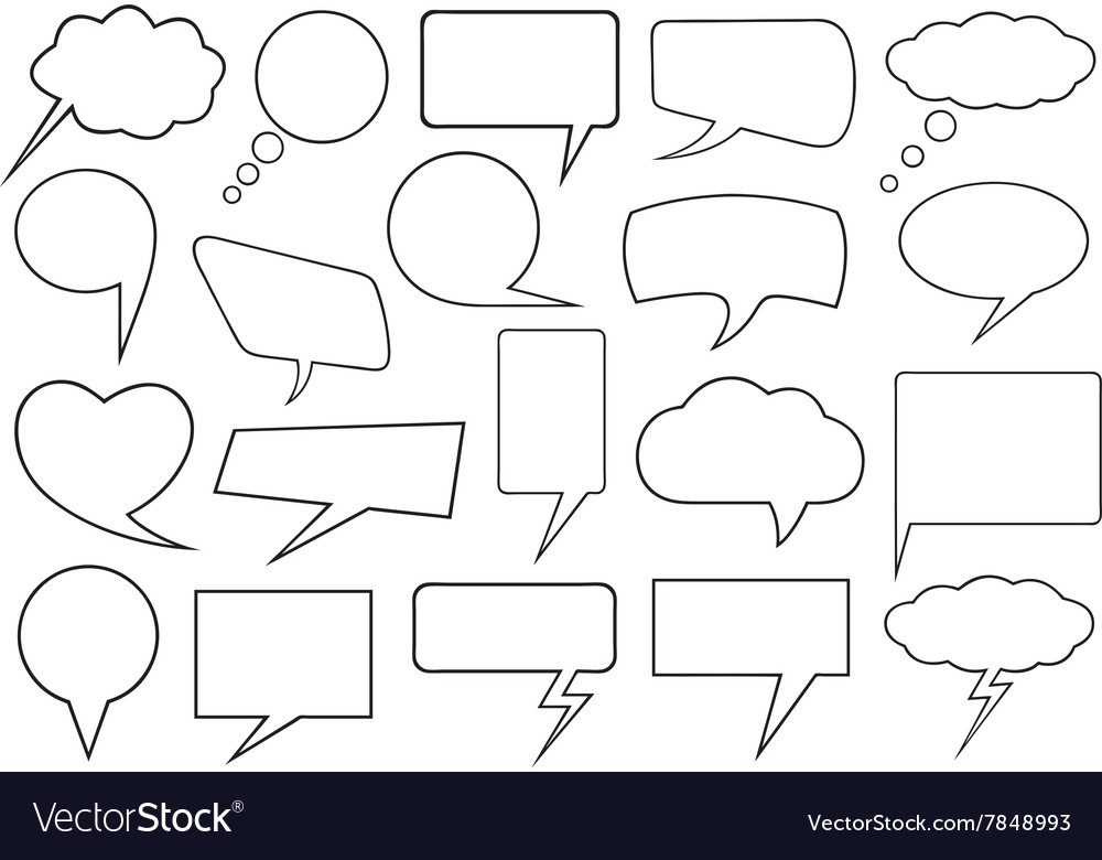 Collection of Speech Bubbles