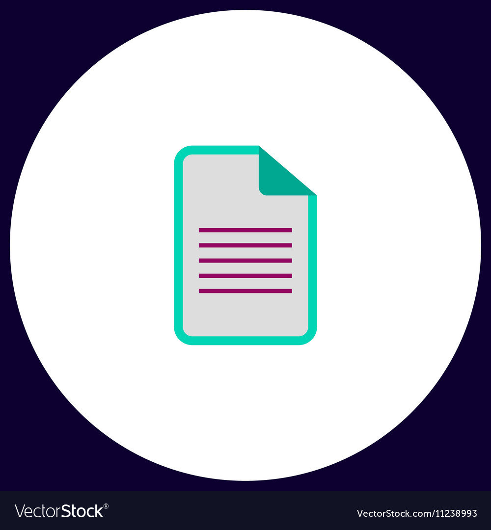 Document computer symbol vector image Document computer symbol