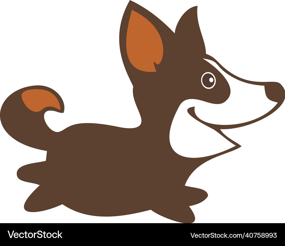 Dogs running Royalty Free Vector Image - VectorStock