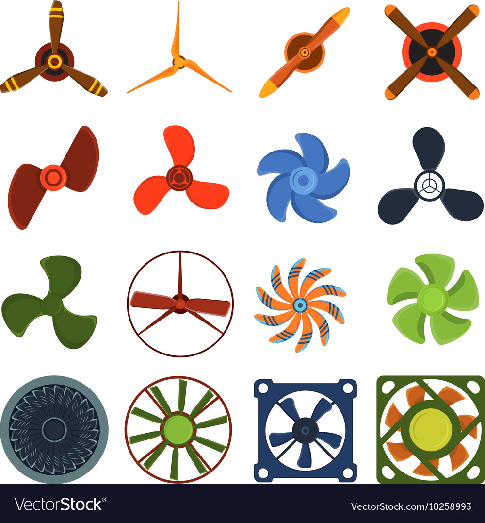 Fan & Propeller Icon Set