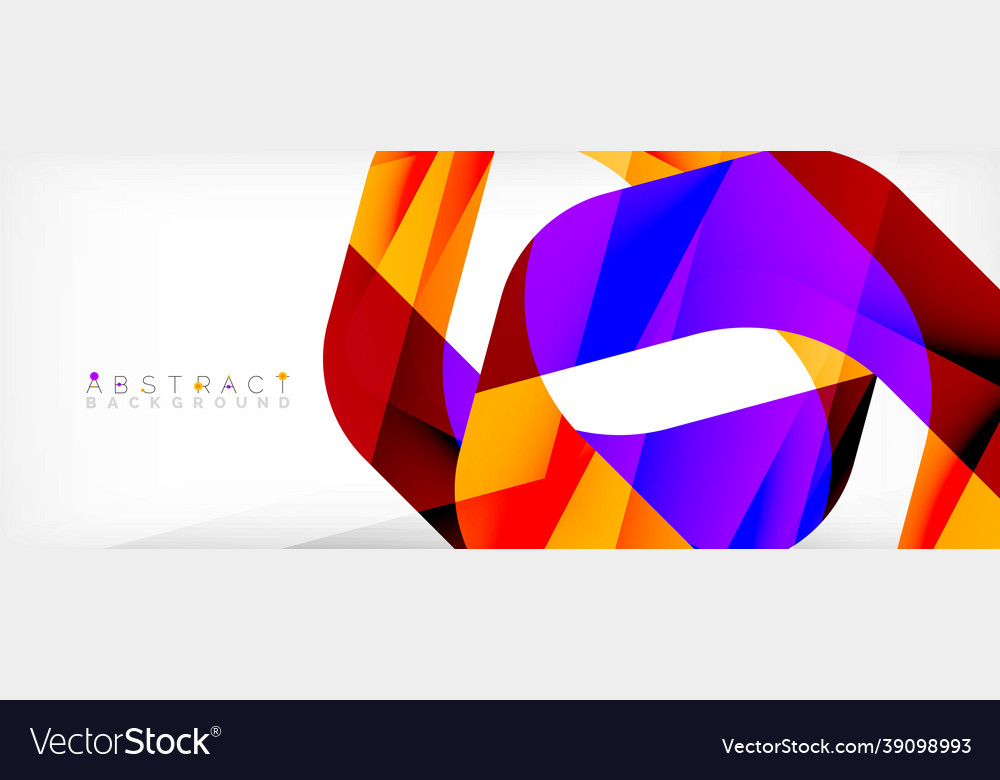 Geometric abstract background - multicolored