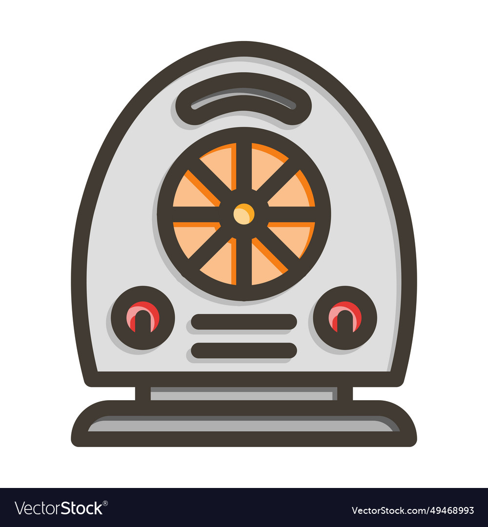 Heater thick line filled colors icon for personal