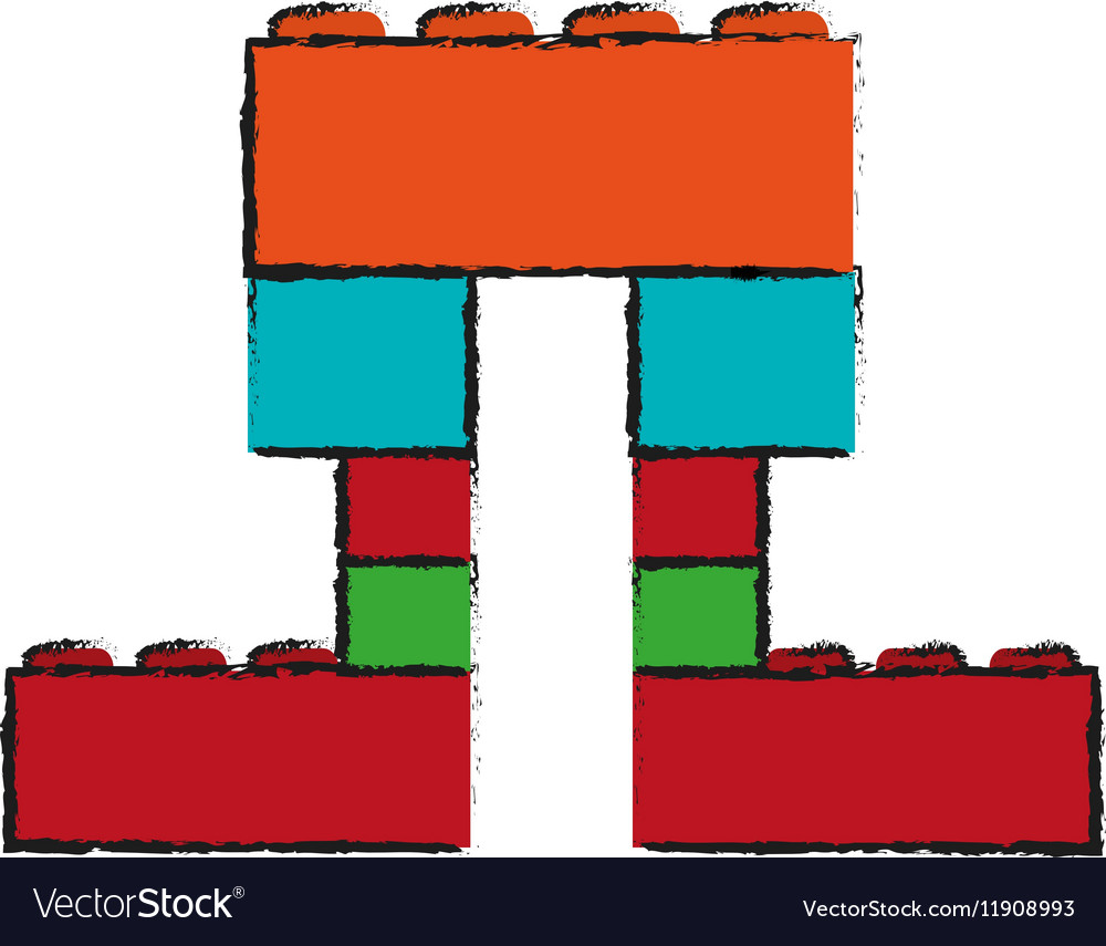 Isolated block toy design