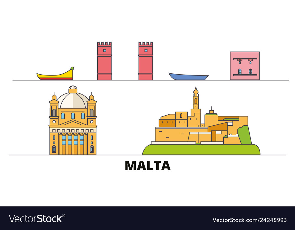 Malta flat landmarks