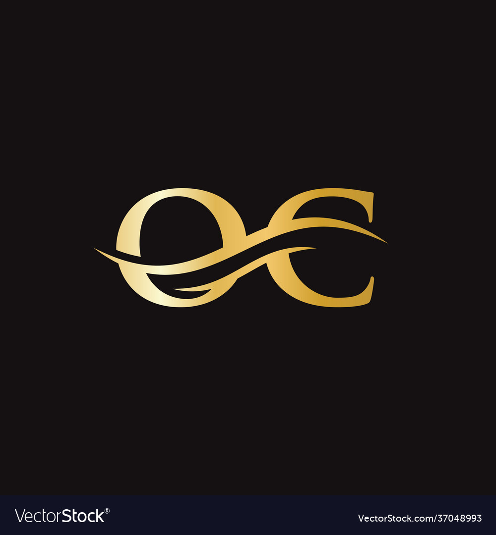 OC Letter Logo - Wave Concept