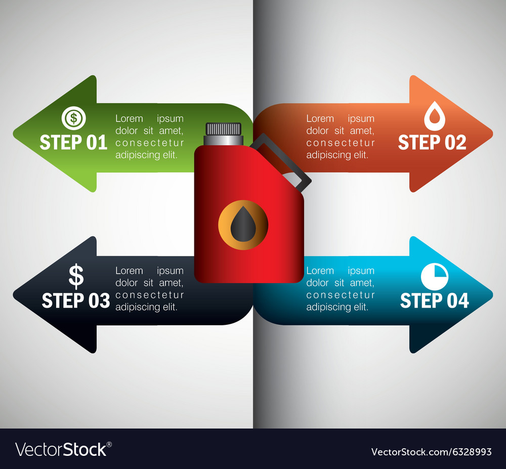 Oil prices infographic design