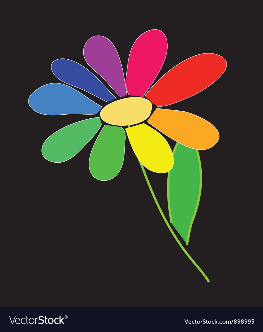 Rainbow flower