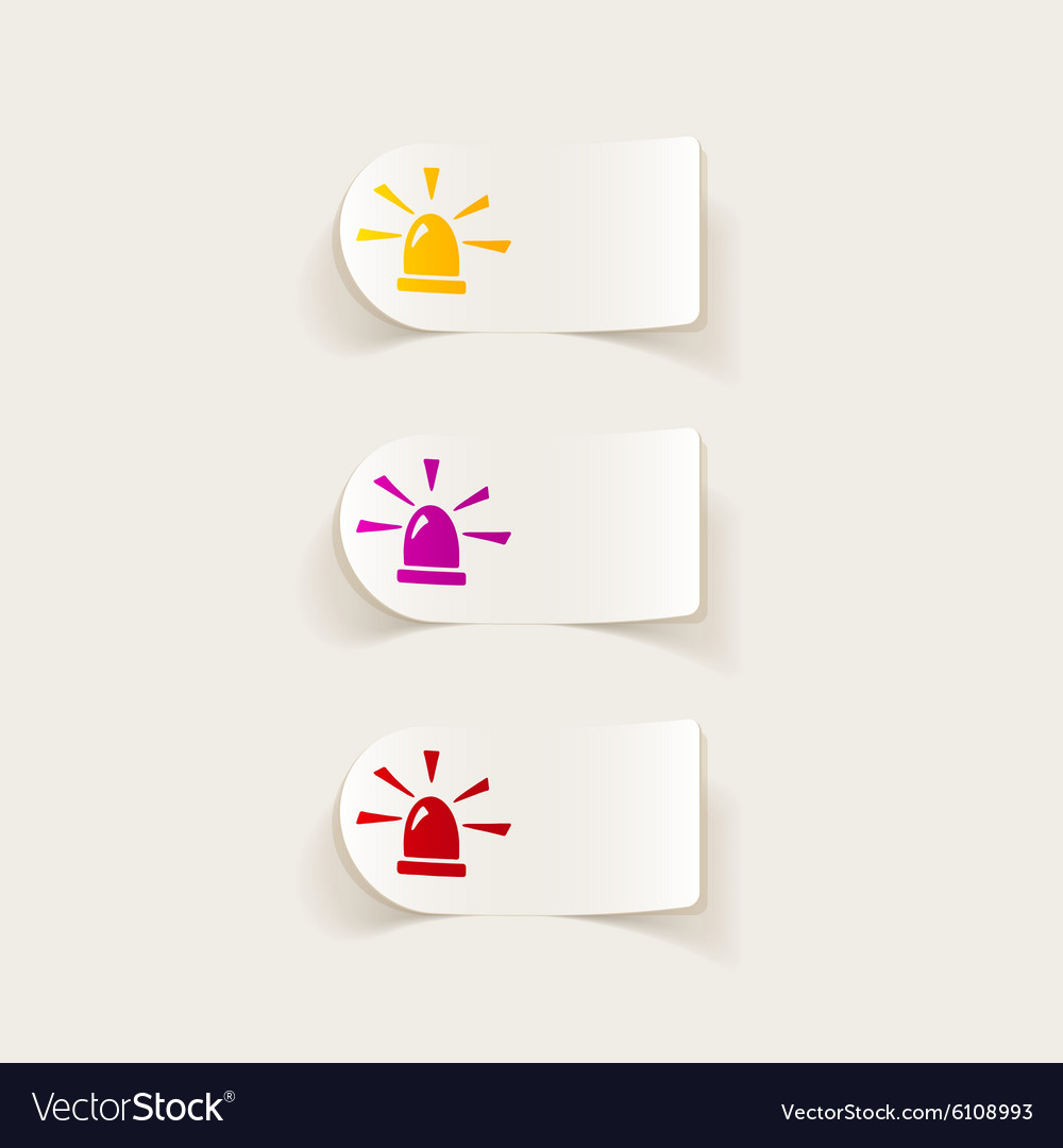 Realistic design element flasher