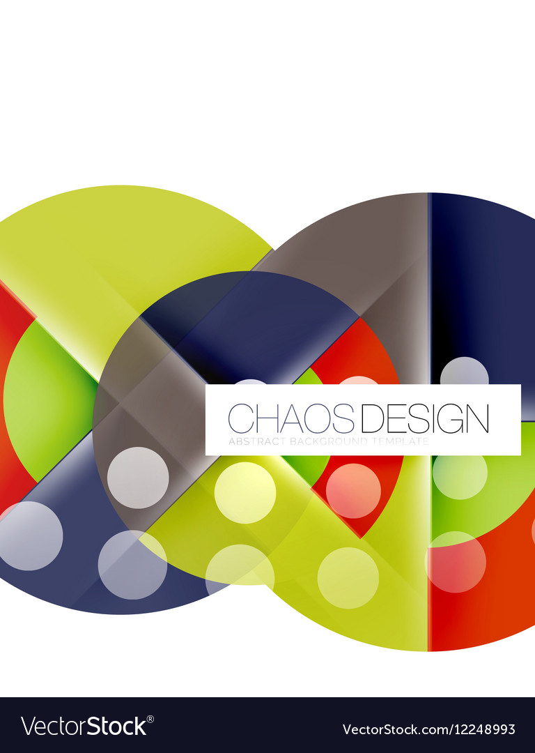 Round shape elements composition abstract