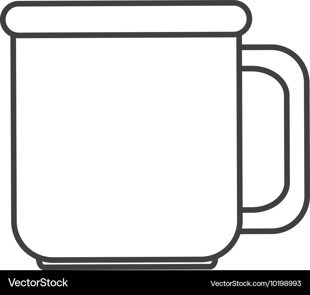 Single mug icon Royalty Free Vector Image - VectorStock