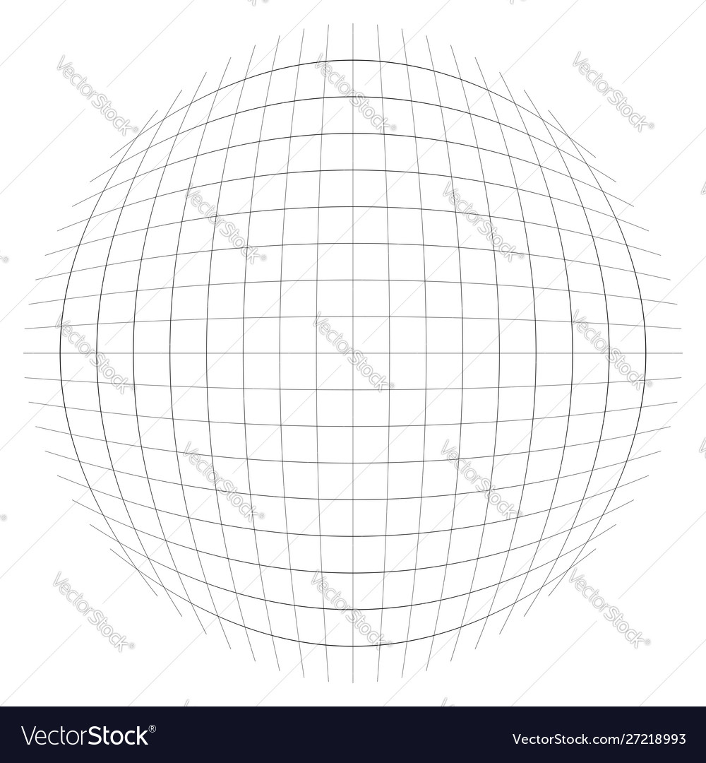 Spherical globular mesh grid convex bulbous vector image Spherical globular mesh grid convex bulbous