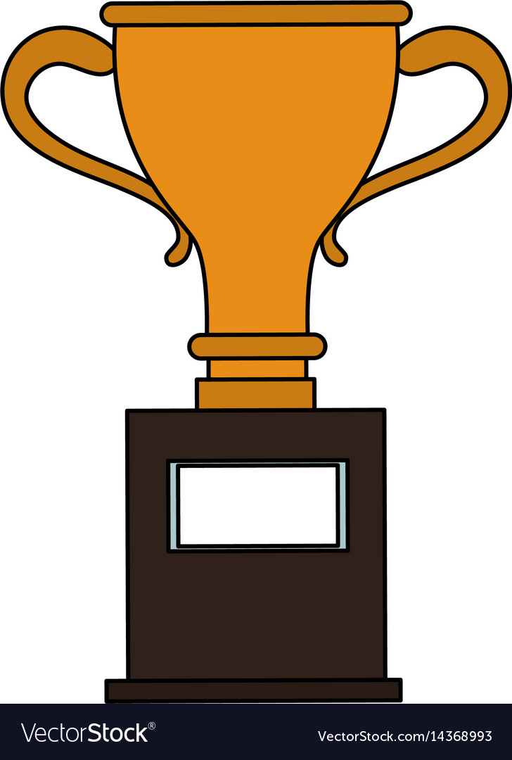 Trophy cup icon image Royalty Free Vector Image