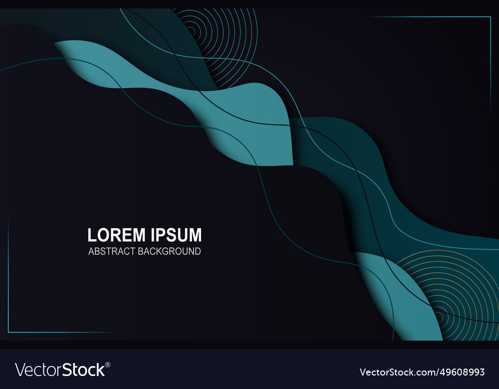 Wavy shape with lines background vector image Wavy shape with lines background