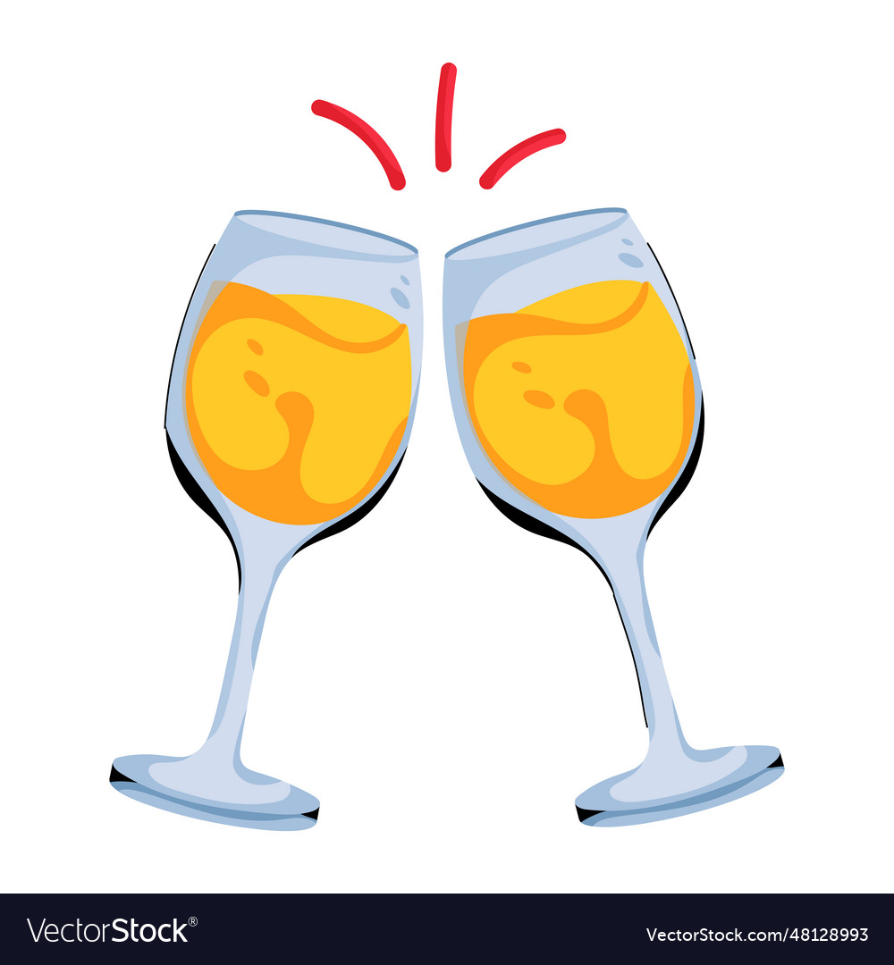 Wine cheers Royalty Free Vector Image - VectorStock