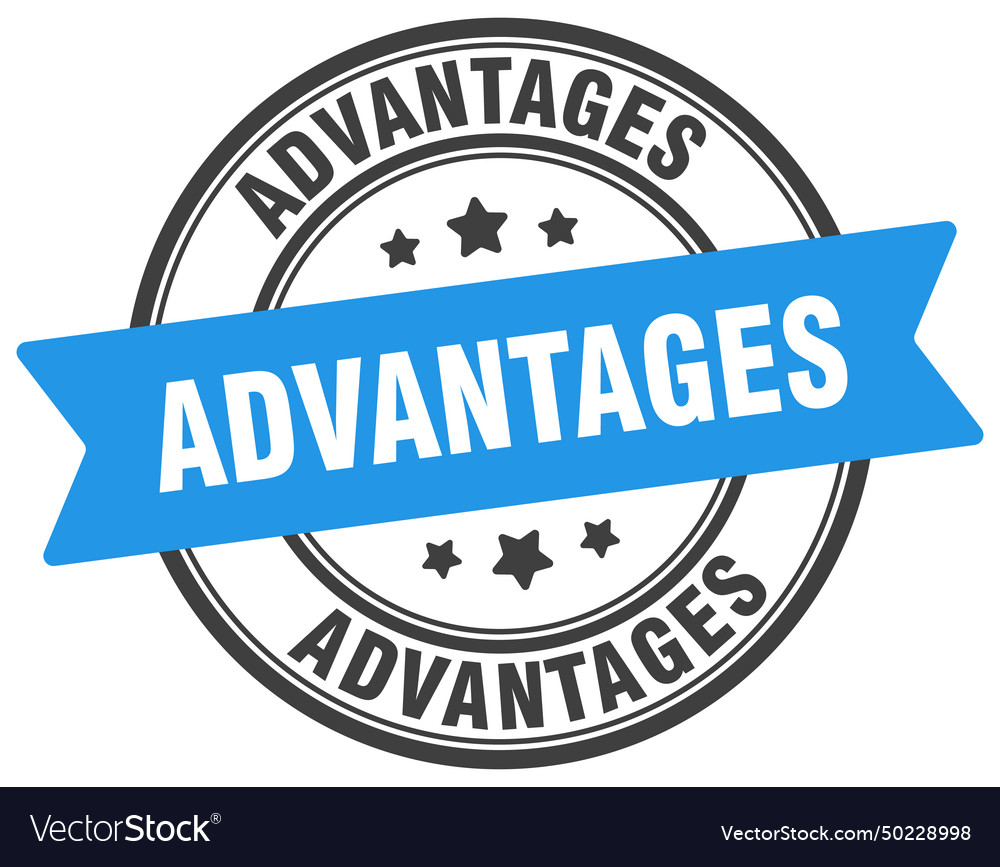 Advantages stamp label on transparent