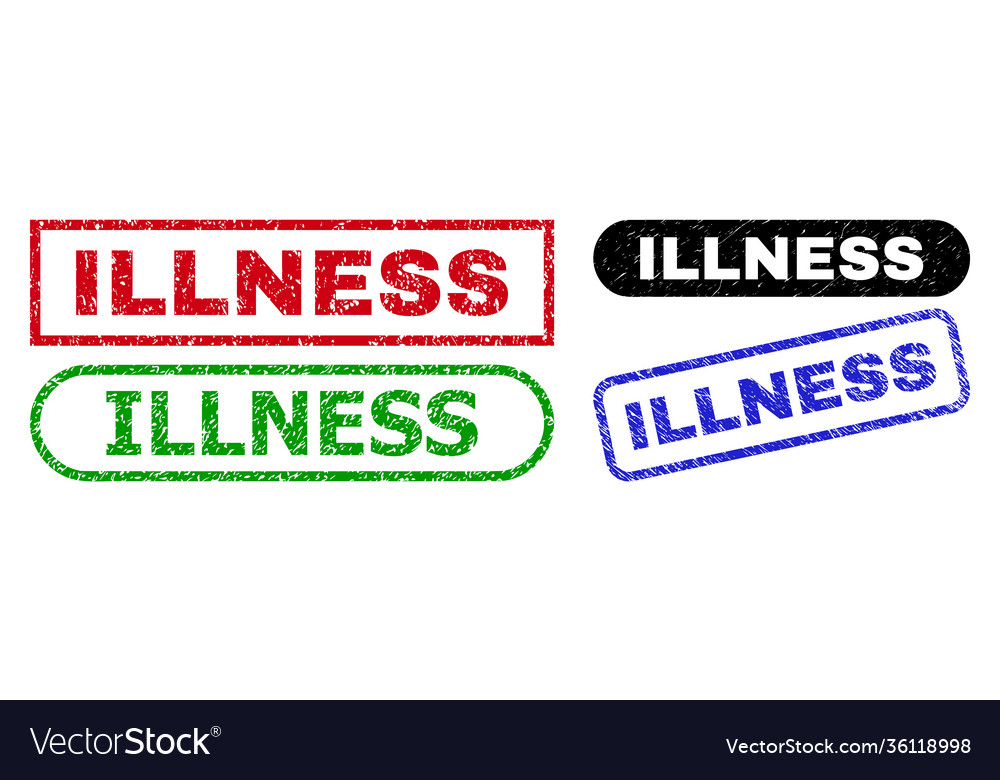 Illness rectangle stamp seals using corroded