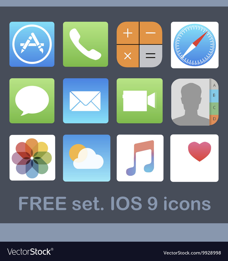 IOS 9 Icon Set