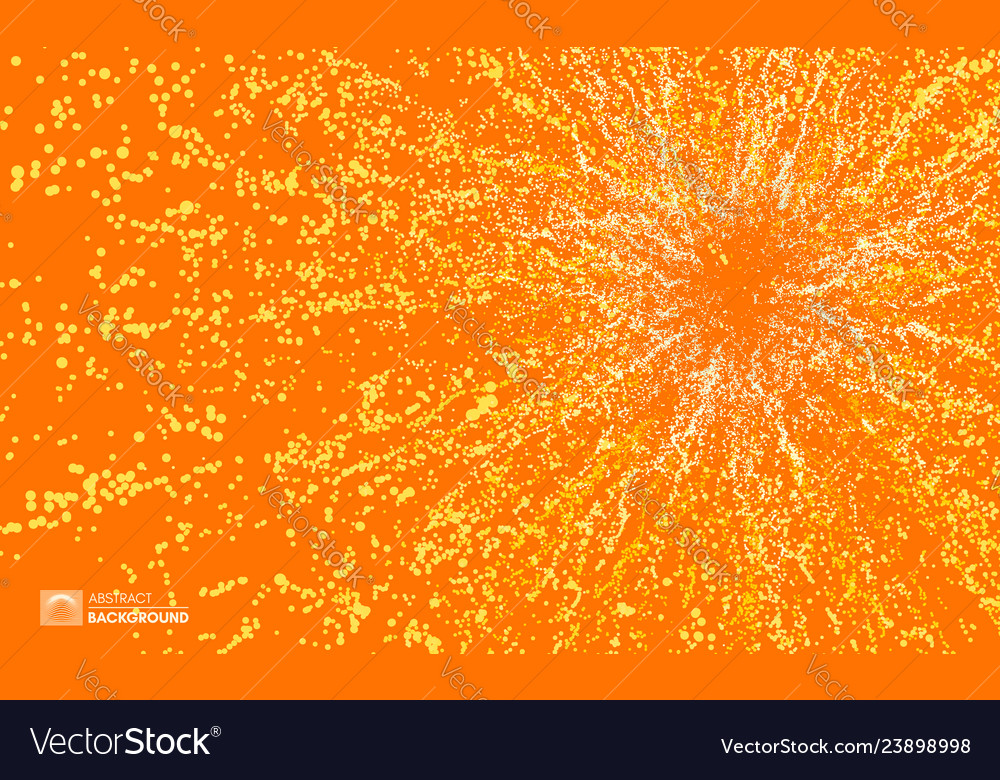 Point explode array with dynamic emitted vector image Point explode array with dynamic emitted