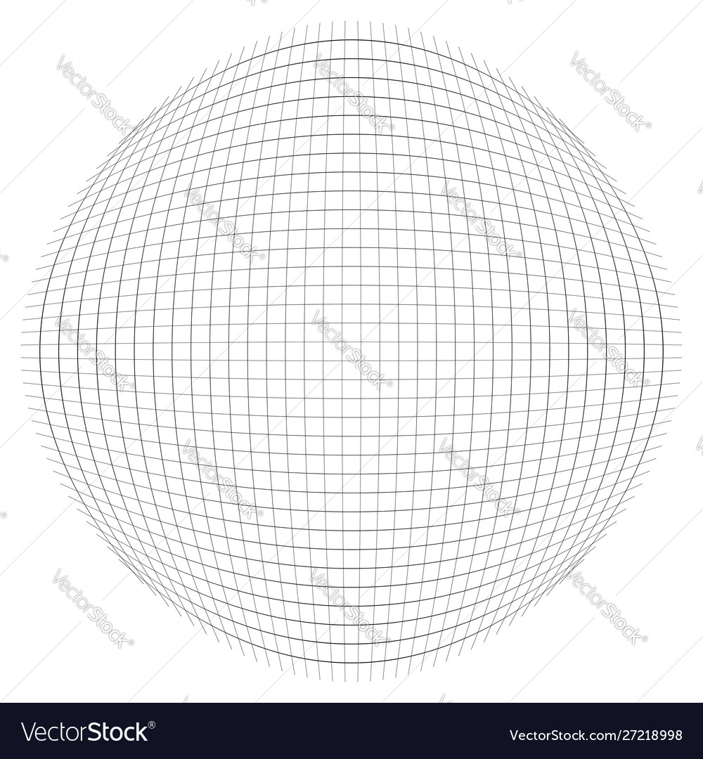 Spherical globular mesh grid convex bulbous vector image Spherical globular mesh grid convex bulbous