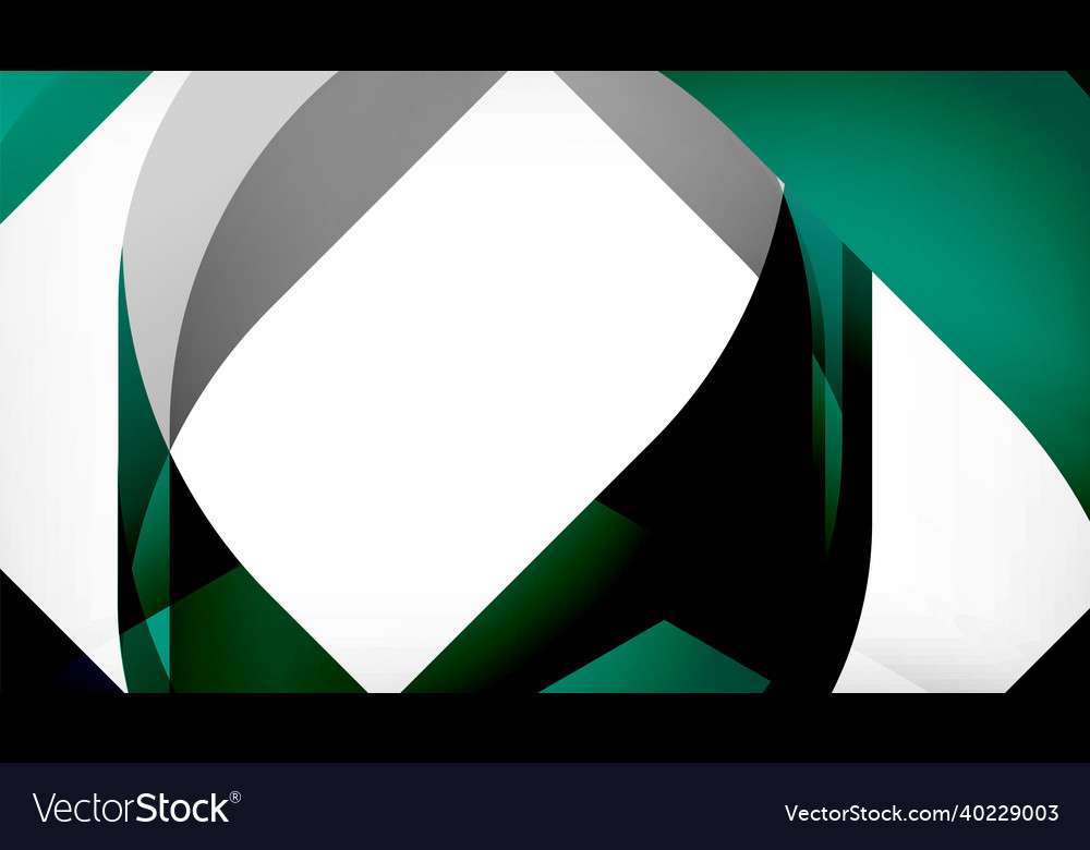 Abstract square shape with overlapping waves