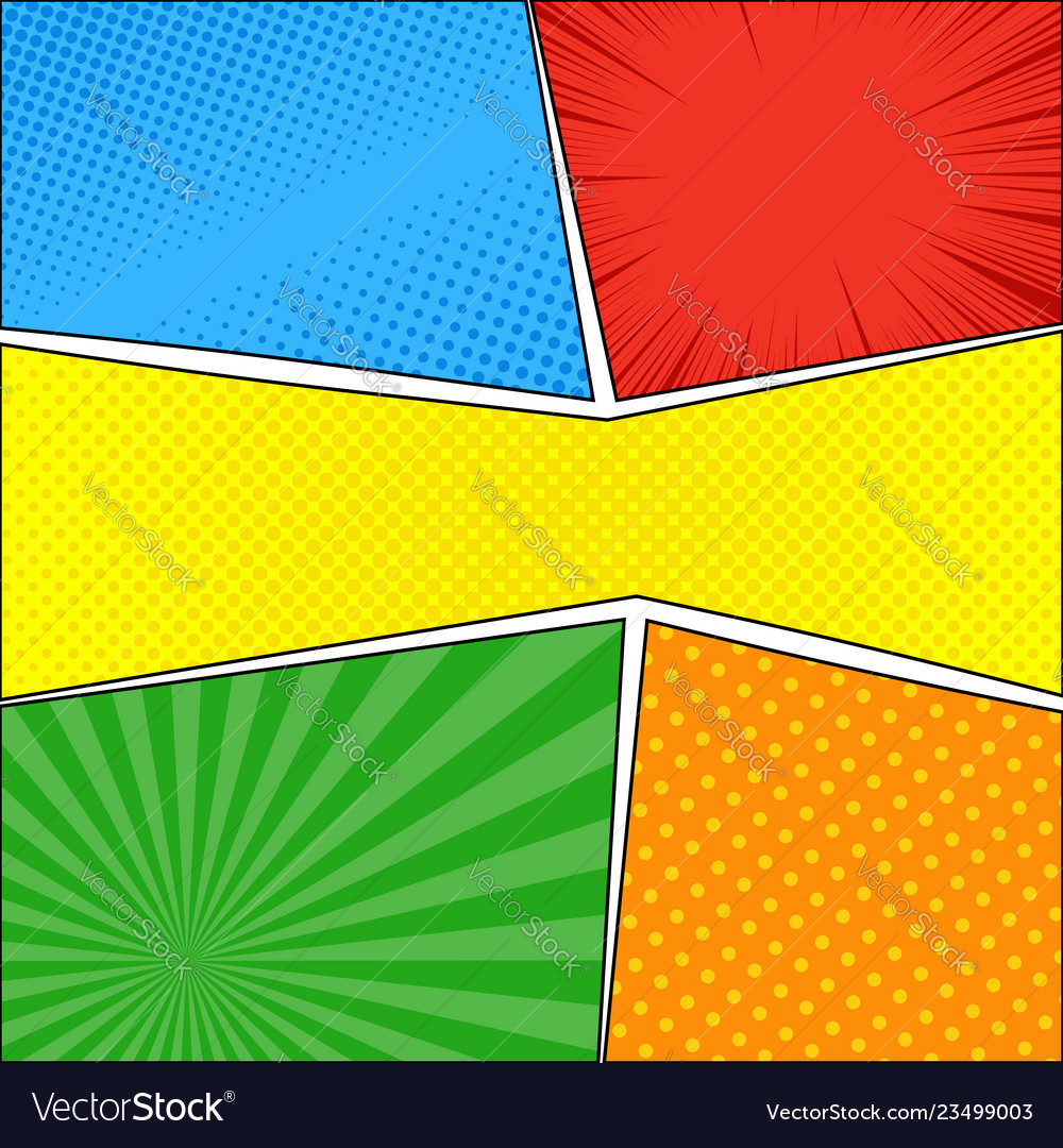 Blank Comic Book Page Background Template Vector Image, 52% OFF
