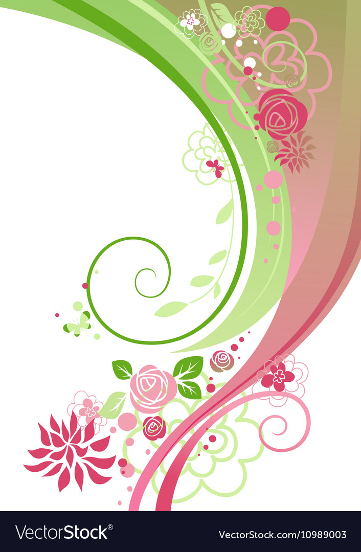 Floral abstract Royalty Free Vector Image VectorStock