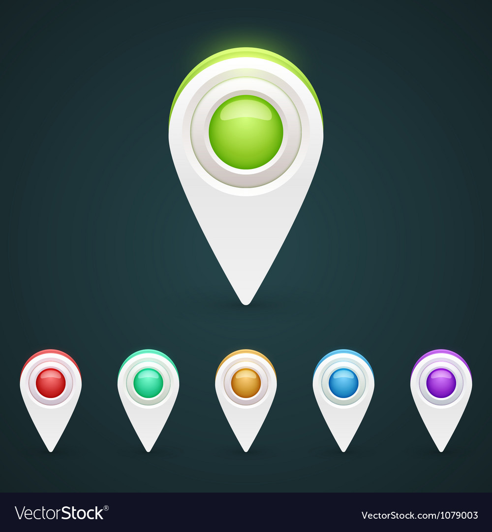 Gps color map icons