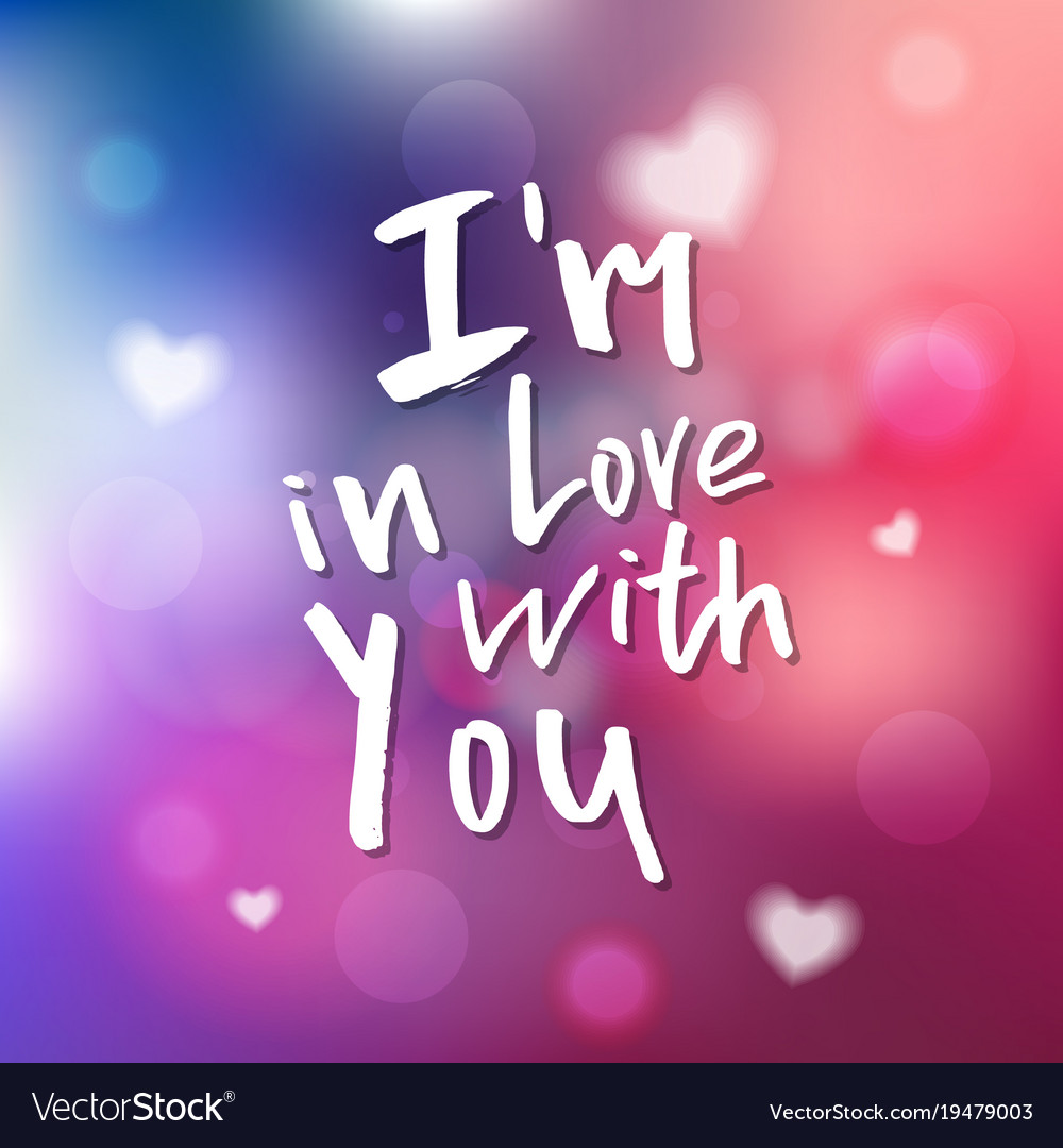 I am in love with you - calligraphy Royalty Free Vector