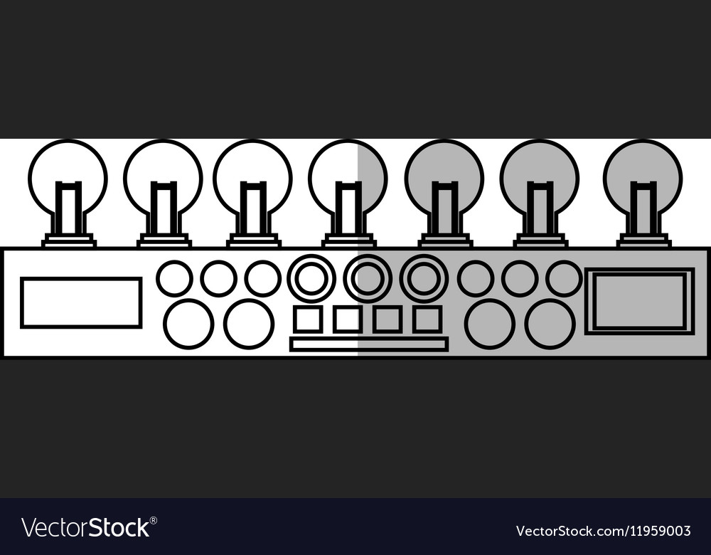 Isolated robot with light bulb design